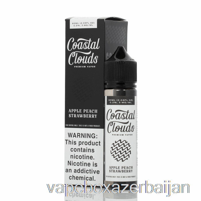 Vape Baku Apple Peach Strawberry - Coastal Clouds Co. - 60mL 0mg